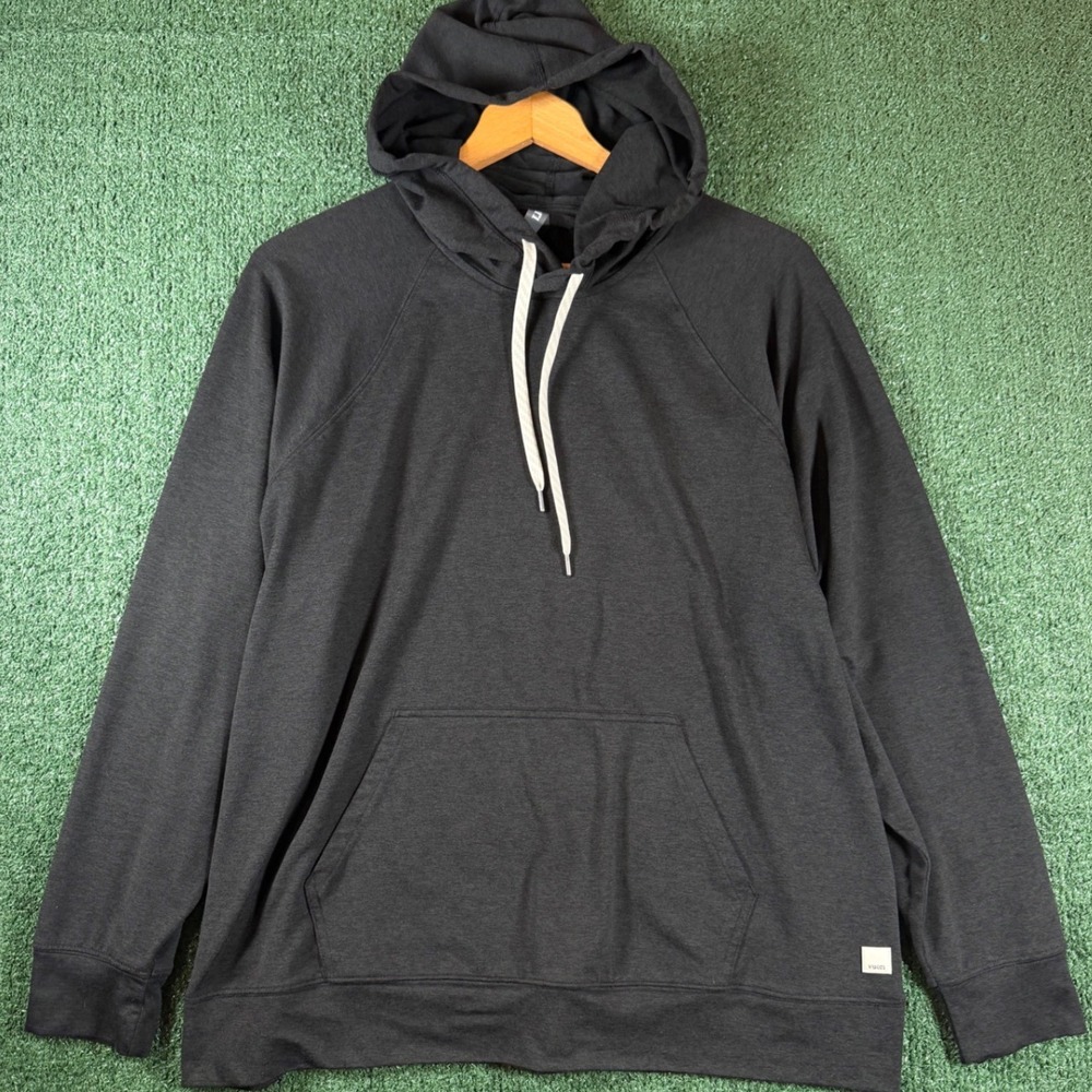 Vuori Ponto Performance Hoodie Mens M Gray Good Raglan Pullover VW279